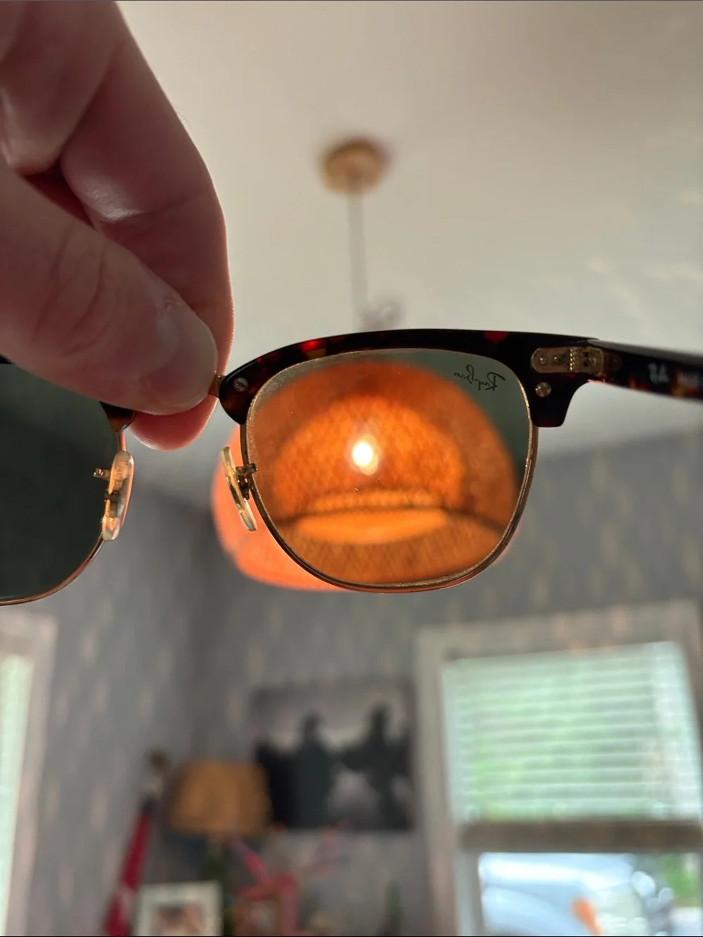 Ray-Ban Clubmaster Sunglasses in Tortoise and Dark Green